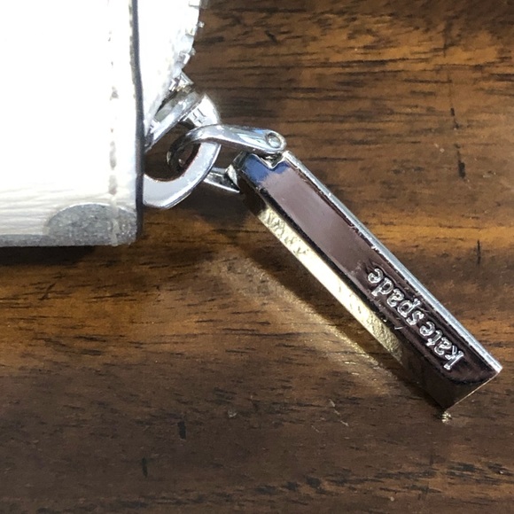 KATE SPADE x DISNEY Silver Mickey Mouse Embossed Full Zipper Continental Wallet - Picture 4 of 17